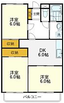 東京都国立市東1丁目（賃貸マンション3DK・1階・58.00㎡） その2