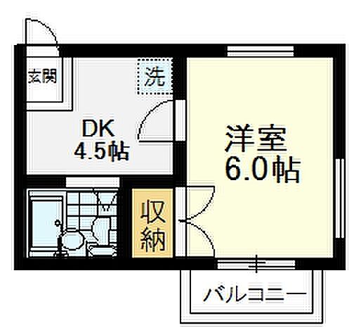 ディ・ステラ 202｜東京都国分寺市内藤2丁目(賃貸アパート1DK・2階・19.80㎡)の写真 その2