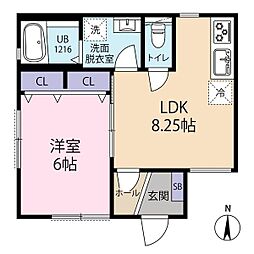 間取図画像 1LDK