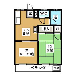 間取図画像 2DK