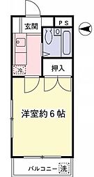 メゾン.ピア 1Kの間取図画像