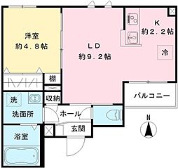 Sakura Terrace 1LDKの間取図画像