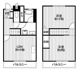 メゾンセレナイト 2LDKの間取図画像