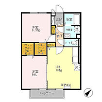 プルシード 201 ｜ 東京都八王子市小比企町1643-1（賃貸アパート2LDK・2階・52.55㎡） その2