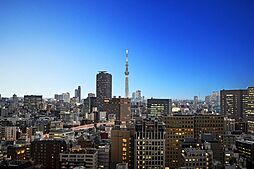 東京スカイツリーを望む眺望を堪能できます。キラキラ輝く夜の姿が毎日の楽しみになりそうです。遠くの天気もよく見え開放感が溢れるひとときが望めます。