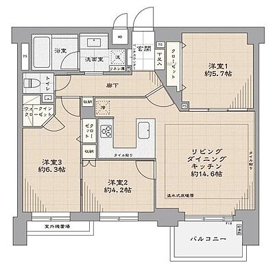 間取り ラヴィドール目白 2階/202