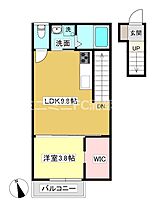 ガーデニア三谷 203 ｜ 愛知県蒲郡市三谷町九舗（賃貸アパート1LDK・2階・39.54㎡） その2