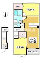 アンソレイエA 203 ｜ 愛知県額田郡幸田町大字横落字北門（賃貸アパート2LDK・2階・58.52㎡） その2