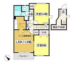 ラピシアB 201 ｜ 愛知県蒲郡市鹿島町中郷（賃貸アパート2LDK・2階・61.68㎡） その2