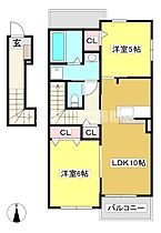 アサント 201 ｜ 愛知県蒲郡市形原町南新田（賃貸アパート2LDK・2階・53.75㎡） その2