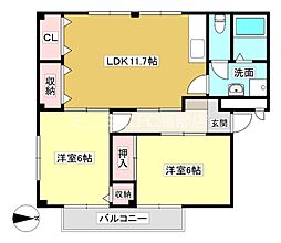 🉐敷金礼金0円！🉐グランデージ山春　B