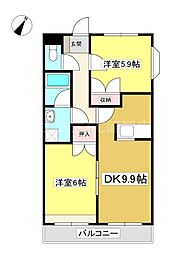 間取図画像 2DK