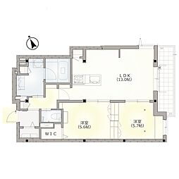 チェリーゼ 2LDKの間取図画像