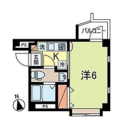 モン・シャトー高円寺 1Kの間取図画像