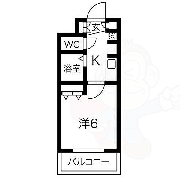 プレサンス名古屋駅前 ｜愛知県名古屋市中村区名駅南２丁目(賃貸マンション1R・6階・19.95㎡)の写真 その2