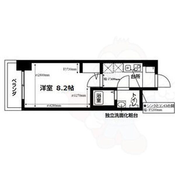 ヴェッセル幅下 ｜愛知県名古屋市西区幅下２丁目(賃貸マンション1K・6階・23.88㎡)の写真 その2