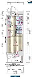 名古屋市営鶴舞線 浅間町駅 徒歩7分の賃貸マンション 9階1Kの間取り