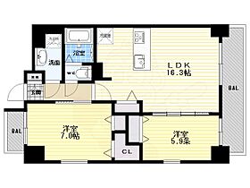 愛知県名古屋市西区浅間２丁目（賃貸マンション2LDK・4階・63.34㎡） その2