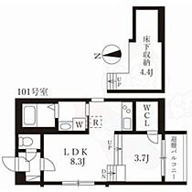 ハーモニーテラス上石川町  ｜ 愛知県名古屋市中村区上石川町１丁目（賃貸アパート1LDK・1階・31.29㎡） その2