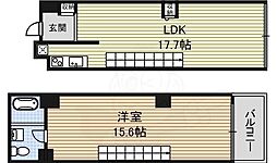 FLATSGAZERY 1LDKの間取図画像