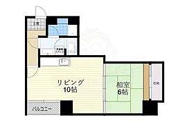 マンションすがや 1LDKの間取図画像