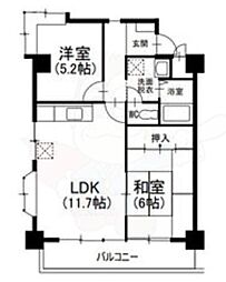 間取図画像 2LDK