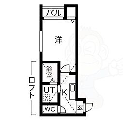 間取図画像 1K
