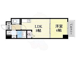 HF名駅北レジデンスEAST 1LDKの間取図画像