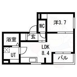 間取図画像 1LDK