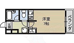 COURAGE474 1Kの間取図画像