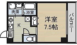 ANNEX・IZUMI 1Kの間取図画像