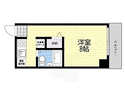 メゾンドミールPART2 1Kの間取図画像