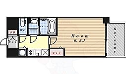 プレサンスNAGOYA本陣 1Kの間取図画像