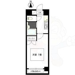 ヒサゴハイツ1 1Kの間取図画像