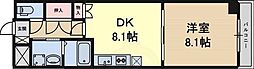 コーポ天神 1DKの間取図画像