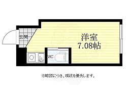 名古屋市北区上飯田南町5丁目マンション ワンルームの間取図画像