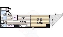 プライムアーバン泉 1DKの間取図画像