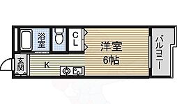 シティピア伝馬町 ワンルームの間取図画像
