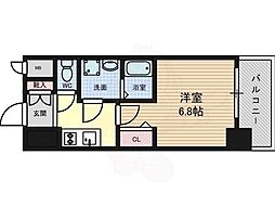 プレサンス錦プレミアム 1Kの間取図画像