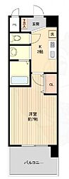 パークフラッツ金山 1Kの間取図画像