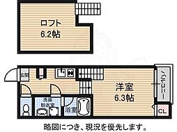 NAGOMI 1Kの間取図画像