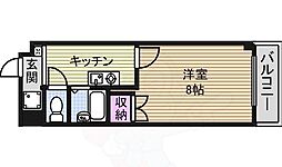 第2メゾン1 1Kの間取図画像