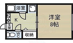 アーバン古渡 1Kの間取図画像
