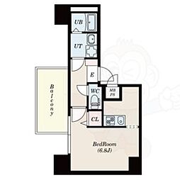 レジデンス上前津 1Kの間取図画像