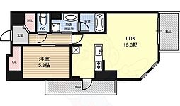 グランルクレ新栄ウエスト 1LDKの間取図画像