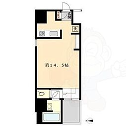 S-FORT六番町 1Kの間取図画像