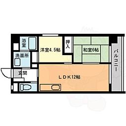アーバンハイツ神宮公園 2LDKの間取図画像