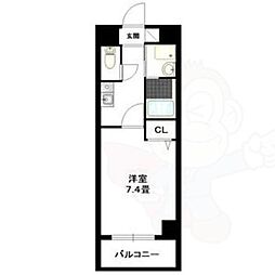 Crecer新栄 1Kの間取図画像