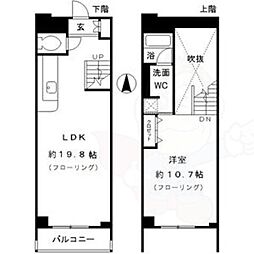 RESIDIA東桜2 1LDKの間取図画像