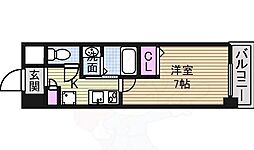 フローライト上前津 1Kの間取図画像